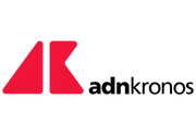 Un logo rosso con la lettera k sopra.